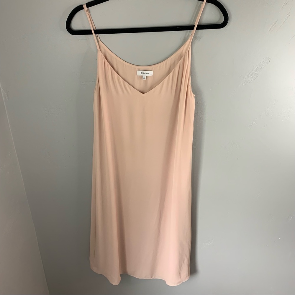 Aritzia Babaton Templeton Midi Slip Dress in‎ Nude - Picture 3 of 6